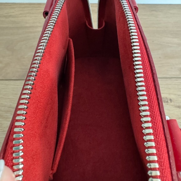 Louis Vuitton Red Leather Satchel - Picture 6 of 9